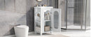 20' Bathroom Vanity with Sink, Bathroom Vanity Cabinet with Two-tier Shelf, Adjustable Shelf, Solid Wood and MDF, White(Old Sku:WF322518AAK)