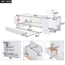 Daybed With Storage Arms, Trundle And Charging Station