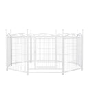 Dog Playpen Indoor 32 inch 8 Panels Metal Dog Pen Pet Dog Fence Outdoor Exercise Pen with Doors, Heavy Duty Dog Fence Puppy Pen for Large Medium Small Dogs Indoor Outdoor Foldable Pet Exercise Pen