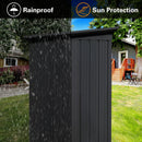 Metal garden sheds 6ftx4ft outdoor storage sheds black without inner foundation(OLD SKU:W135027883)