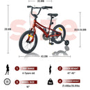ZUKKA Kids Bike,16 Inch Kids' Bicycle with Training Wheels for Boys Age 4-7 Years,Multiple Colors