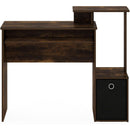 Amber Pine Black Econ Writing Desk With Keyboard Tray