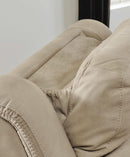 Durapella Power Recliner With Adjustable Headrest Beige