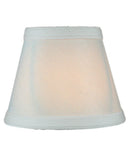 5"W x 4"H Set of 6 Clip-on Candelabra Lamp Shade Light Oatmeal Fabric