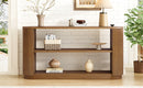 Mirod Modern Entryway Console Table - Slim Sofa Table with Open Shelf & Elegant Wood Grain, Multi-Functional Hallway Table for Living Room