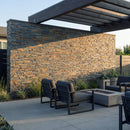 Rockmount Gold Rush Splitface Ledger Panel 6"x24" Natural Slate Wall Tile - MSI Collection