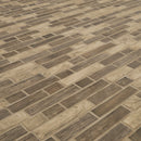 Driftwood Interlocking 11.81" x 11.81" Glass Mesh-Mounted Mosaic Tile Pattern-MSI Collection