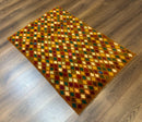 Balouch Rug 3x4, Burnt-Orange, Multicolor, Afghan Rug