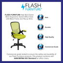 Ergonomic Mesh Back Office Chair Lumbar Support Black Green