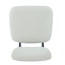 [Set of 2] Modern Beige Lounge Chair with Polyester Upholstery, Sturdy Black Wood Base, Minimalist Design, Stylish and Comfortable Accent Seating for Living Room, Bedroom, or Office