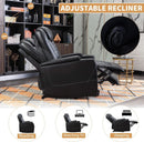 Power Recliner Chair With USB Ports And Cup Holders Black
