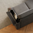 MH85.8' Sleeper Sofa, Sofa Bed - 2 in 1 Pull Out Sofa Bed with Storage Sofa, Sofa Sleeper with Pull Out Bed with Charging Port