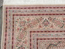 Stunning Oversized Sino Persian Oriental Rug 12x15, Hand Knotted Wool & Silk Palace Sized Carpet, Mahi Pattern, Very Fine, Peach Beige, Wow
