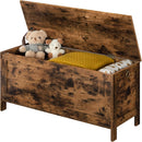 Rustic Brown SolidWood Toy Box Storage LargeCapacity