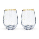 Starlight Stemless Wine Glasses, Set of 2