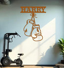 Boxing Gloves Name Sign