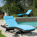 52005.00CUSH-BLU (2PCS) SALEM Outdoor Chaise Lounge Cushion (Without Chaise Lounge)