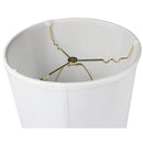 12x14x15 White Shantung Fabric Drum Lampshade