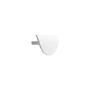 Semi-Circle "Horizon" White Drawer Pulls