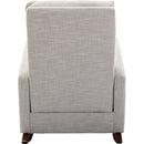 High Back Rocking Chair Nursery Chair .Comfortable Rocker Fabric Padded Seat .Modern High Back Armchair