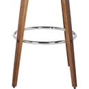 Sonia 26 Inch Counter Height Bar Stool Walnut Brown