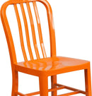 Orange Metal Indoor Outdoor Chair 2 Pack Commercial Grade