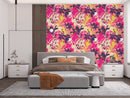 Modish Pink Floral Wallpaper Tasteful