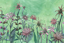Elegant Green Floral Wallpaper