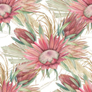 Tropical Pink Flowers Wallpaper