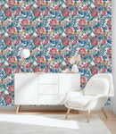 Elegant Exotic Flowers and Berries Wallpaper Smart