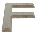 Unfinished Wooden Arial Font Letter F (6.25 Inches)
