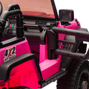 24V Two-Seater Kids Ride On Truck Car W/Parents Control,200wx2,Seat width 20.28in,Four-wheel Suspension,LED Lights,Music,MP3,Bluetooth,Two independent seat belts,Suitable for off-road For Kids Aged 3+