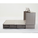 [NEW ARRIVED] [VIDEO PROVIDED]Cabinet Bed with Storage, Queen Bed ,Folding Foam Mattress & Oversized Drawers, Murphy Bed , Set of Sockets & USB Ports,Space-Saving Folding Murphy Bed , Gray
