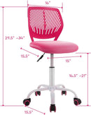 Kids Desk Chair Adjustable Height With Lumbar Support Rose