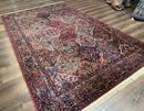Karastan Rug 5.9 x 9, Multicolor Panel Kirman Rug