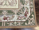 Aubusson Rug 5x8, Wool Handmade Vintage Carpet, Angel Motifs, Flatweave Rug 5 x 8, Medium Sized, European Design