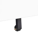Modern 3-Drawer Mobile Filing Cabinet with Lock, White Metal Office Storage, Legal/Letter Size