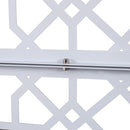 Outdoor & Indoor Metal Privacy Screen 76' H×48' W Freestanding Decorative Privacy Screen White
