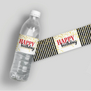 Fab Birthday Water Bottle Labels