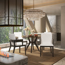Modern Black Wood & White Glossy PU Leather Dining Chairs Set of 2, Elegant Upholstery and Ergonomic Design