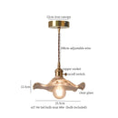 Faceted glass pleats led pendant light brass dining room