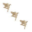 3 Fairies Unfinished Wooden Shapes Craft Cutouts DIY Unpainted 3D Plaques 4 Inches