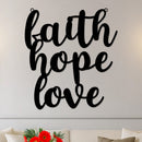 Faith Hope Love Sign