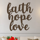 Faith Hope Love Sign