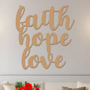 Faith Hope Love Sign