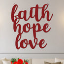 Faith Hope Love Sign