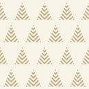 White Wallpaper with Beige Pyramid
