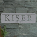 Family Name Sign with Date