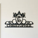 Custom Metal Wall Art - Personalized Monogram Sign