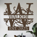 Family Name w Established Year Sign